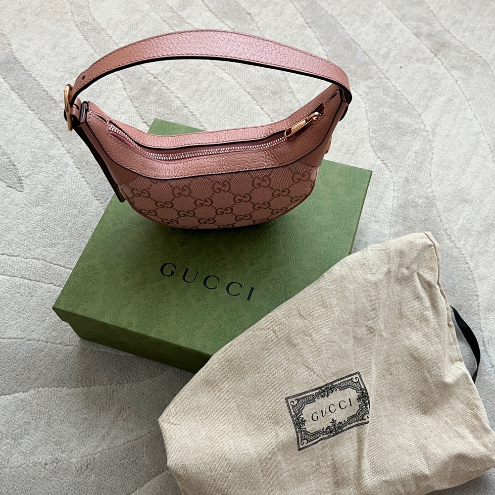 Gucci Pink Ophidia Women's Small Shoulder Bag